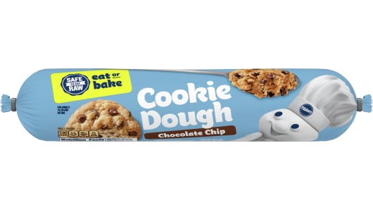 Pillsbury, chocolate chip cookies by refrigerated dough | Calorie ...