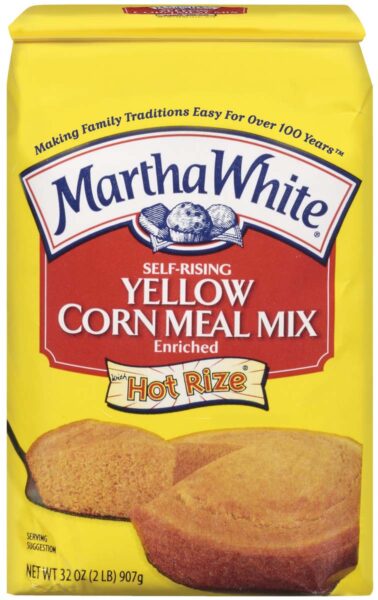 Cornmeal, self-rising, bolted, with Wheat flour added, enriched, yellow ...